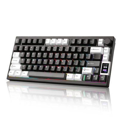 YUNZII AL80 75% Aluminum Wireless Mechanical Keyboard with LCD Screen