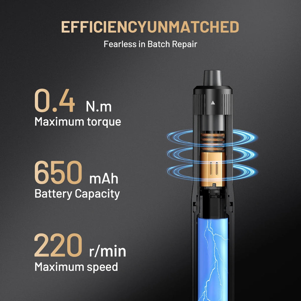 E3 Electric Precision Screwdriver Kit – Cordless Rechargeable Tool Set for DIY, Electronics & Home Repair
