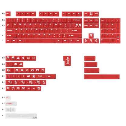 Keycaps Frosted Transparent Keycaps