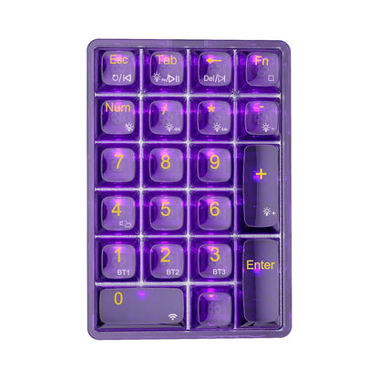 AULA F21 Transparent Mechanical Numeric Keypad with RGB Lighting