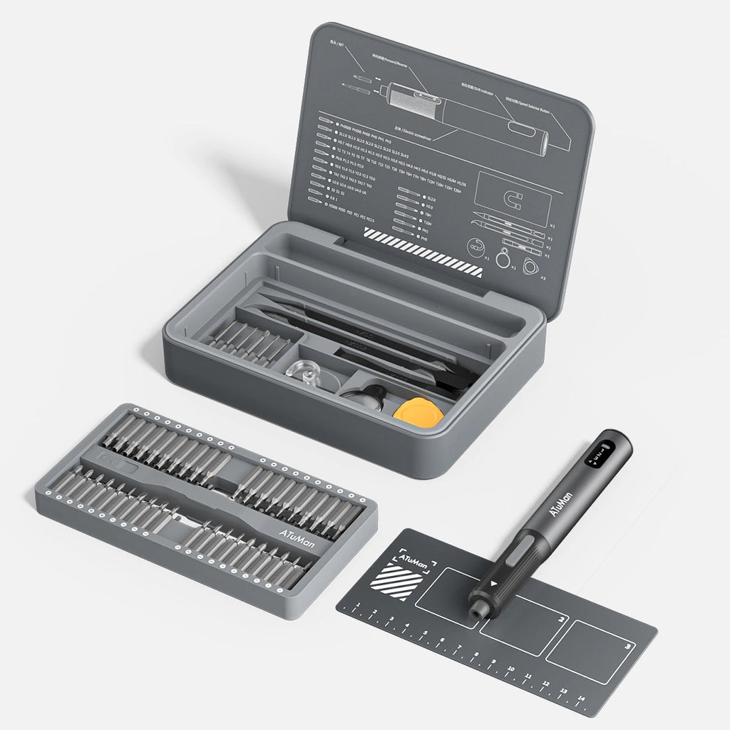E3 Electric Precision Screwdriver Kit – Cordless Rechargeable Tool Set for DIY, Electronics & Home Repair