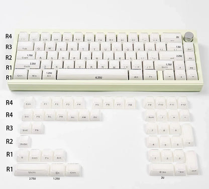 Keycaps crystal PBT  Keycaps side engraved