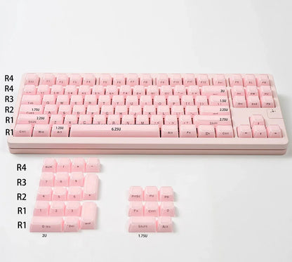 Keycaps crystal PBT  Keycaps side engraved