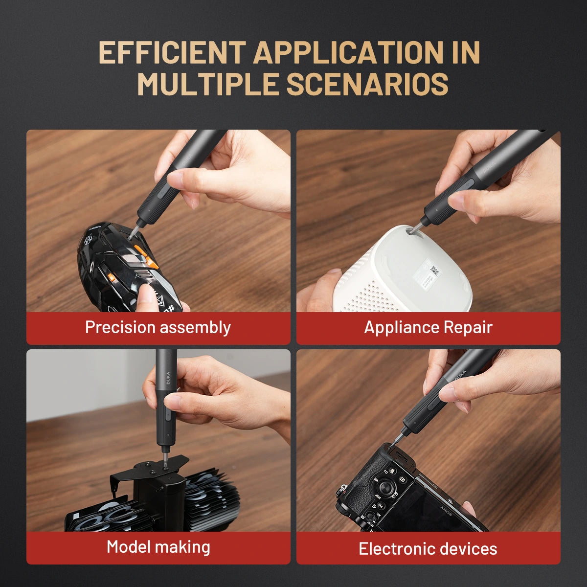 E3 Electric Precision Screwdriver Kit – Cordless Rechargeable Tool Set for DIY, Electronics & Home Repair
